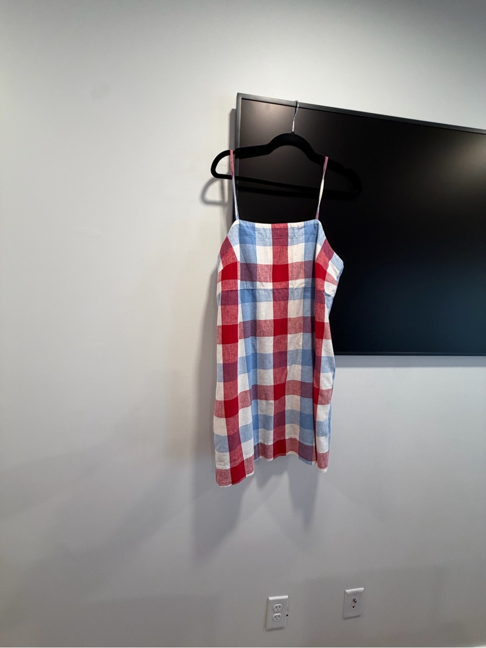a new day Red, Blue & White Gingham Slip Dress